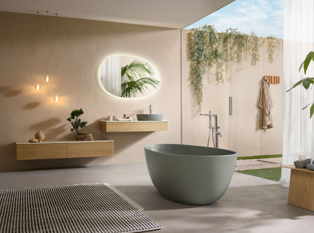 Antao Baths and Basins in Morning Green