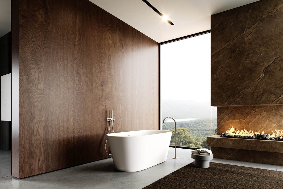 O.Novo CastStone Freestanding Bath