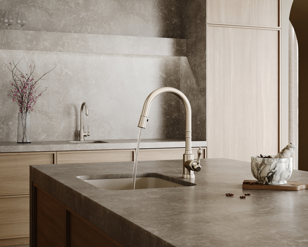 Villeroy & Boch Avia 2.0 Kitchen Mixer Pull Out Spray Brushed Nickel